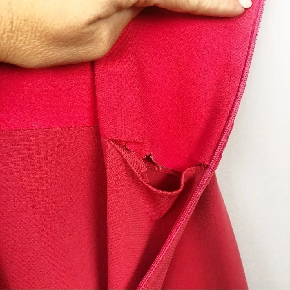 BCBGENERATION | Red Bustier Dress Strappy Small